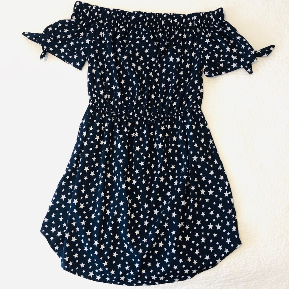 Navy star dress